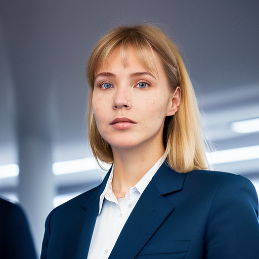 Corporate profile picture for female